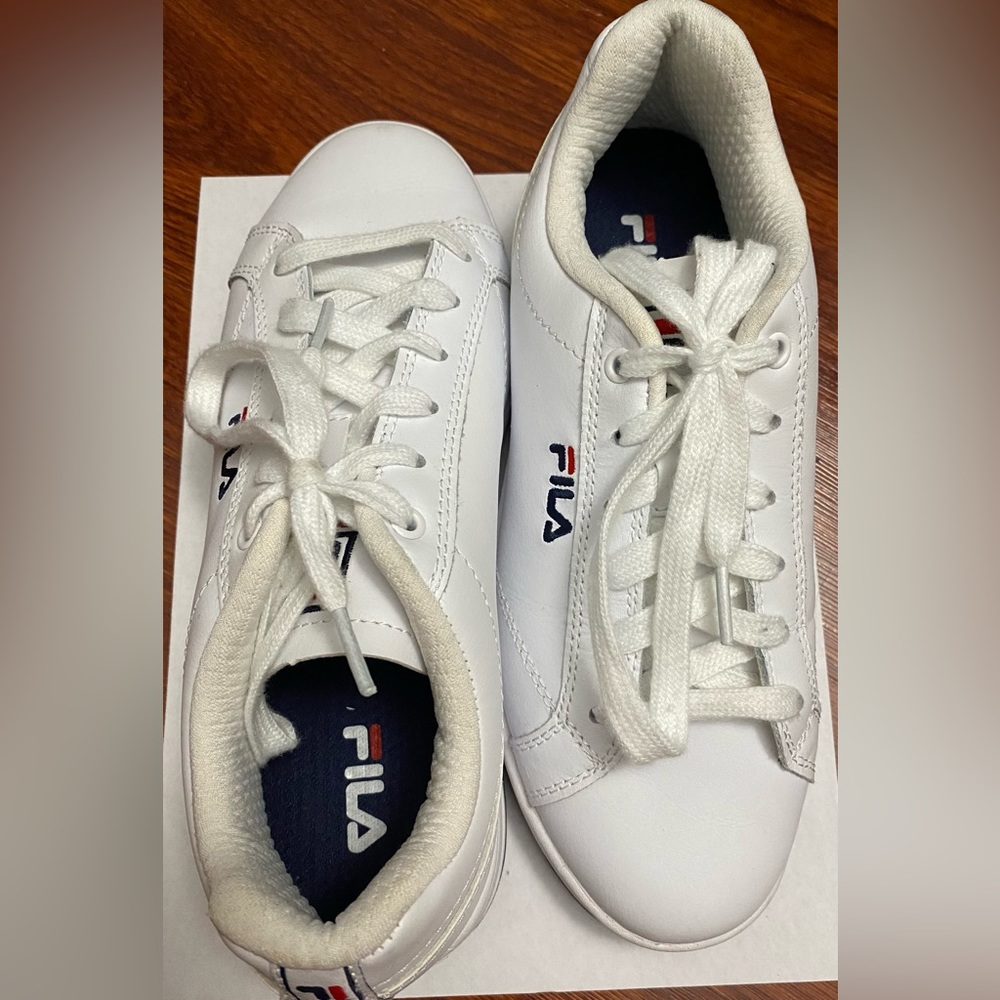 FILA White Court Shoes